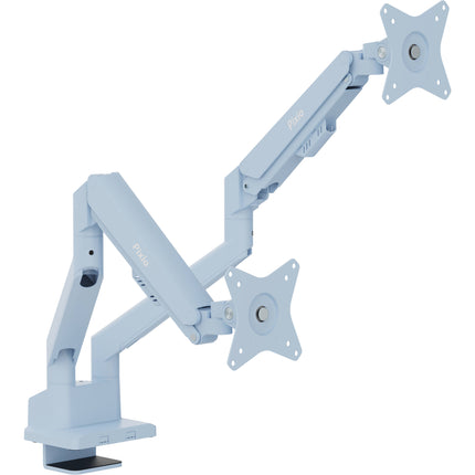 Pixio PS1D Wave Soporte de Escritorio para Doble Monitor hasta 32" con Ajuste VESA