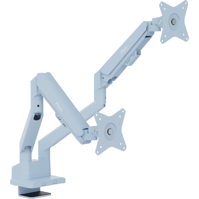 Pixio PS1D Wave Soporte de Escritorio para Doble Monitor hasta 32" con Ajuste VESA
