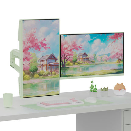 Pixio PS1D soporte doble para monitores de hasta 32 pulgadas con giro y inclinación
