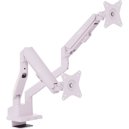 Pixio PS1D Wave Soporte de Escritorio para Dos Monitores de 17 a 32 Pulgadas Rosa