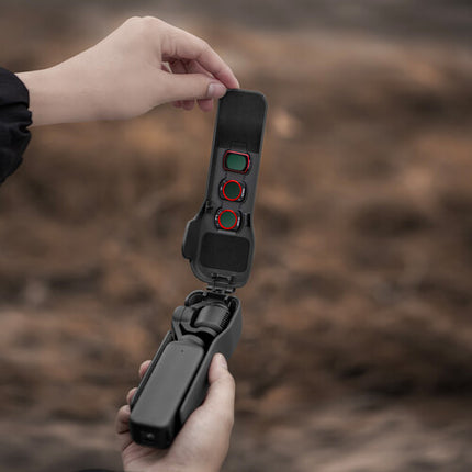 STARTRC Funda Protectora para DJI Pocket 3 Negra con Almacenaje para 3 Filtros Magnéticos