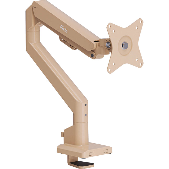 Pixio PS1S Wave Soporte de Escritorio para Monitor Individual Beige hasta 32" con Giro Rotación y Montaje VESA