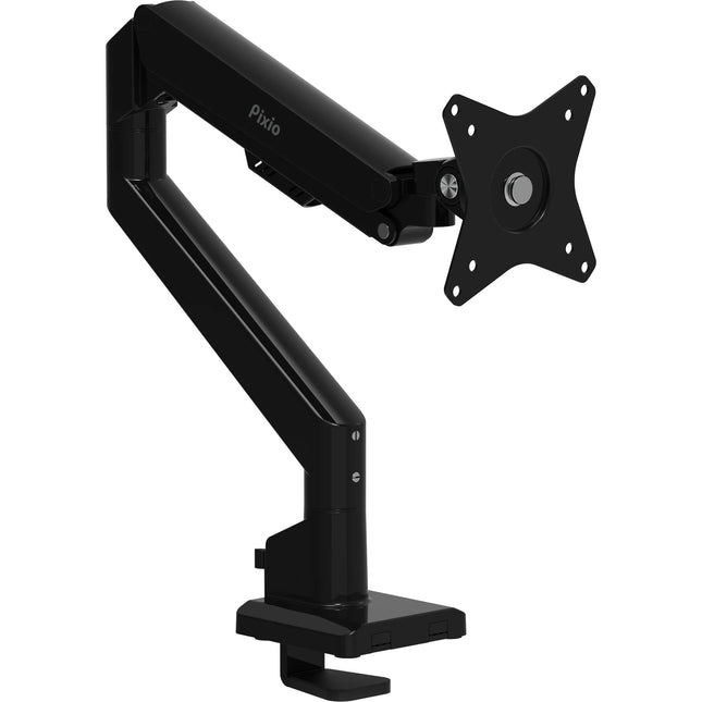 Pixio PS1S Supporto Premium para Monitor de Escritorio para Pantallas de hasta 32" Negro con Montaje de Abrazadera y Rotación 180°
