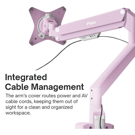 Pixio PS1S Wave Soporte de Escritorio para Monitor de 17 a 32 Pulgadas Rosa