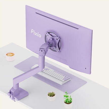 Pixio PS1S Wave Soporte de Escritorio para Monitor de 17 a 32 Pulgadas VESA 75x75 y 100x100 mm Morado
