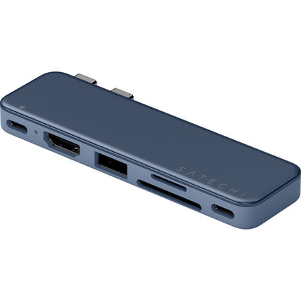 Satechi USB-C Snap Hub para MacBook Neo con HDMI 4K60 y carga 45W Indigo
