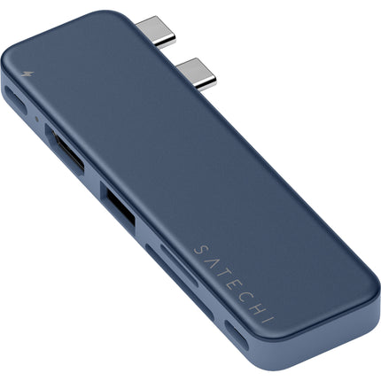 Satechi USB-C Snap Hub para MacBook Neo con HDMI 4K60 y carga 45W Indigo