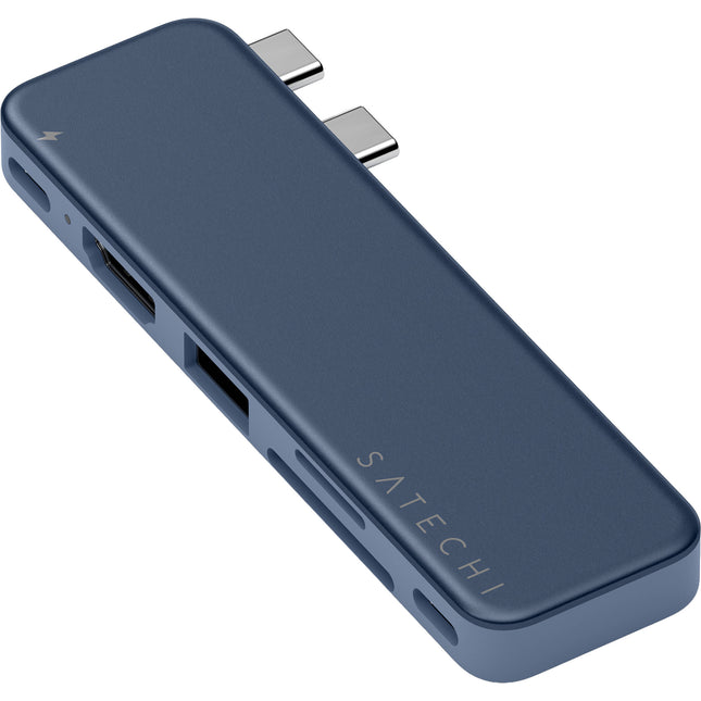 Satechi USB-C Snap Hub para MacBook Neo con HDMI 4K60 y carga 45W Indigo