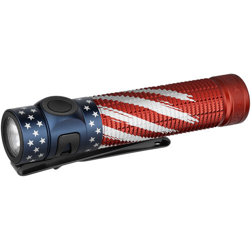 Olight Baton 4 Pro Linterna Recargable 1600 Lúmenes 3500mAh Stars & Stripes