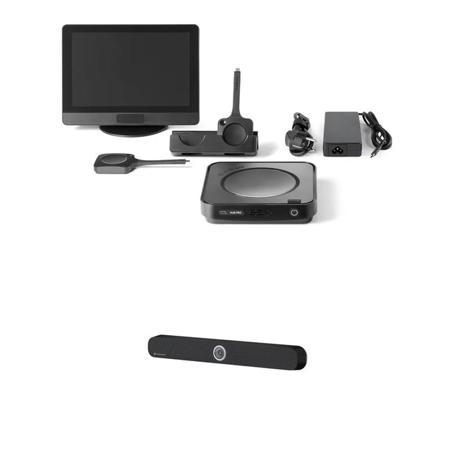 Barco ClickShare Hub Pro Bundle con Cámara UHD 4K y Audio Nítido para Salas Medianas