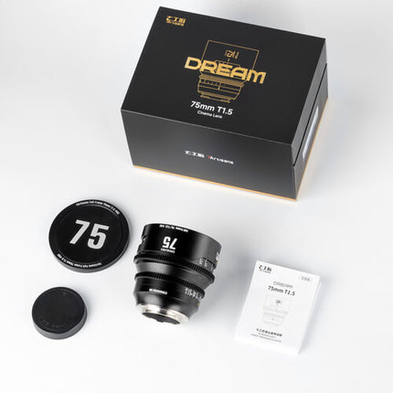 7Artisans DREAM 75mm T1.5 Lente de Cine Full Frame Apertura T1.5-T16