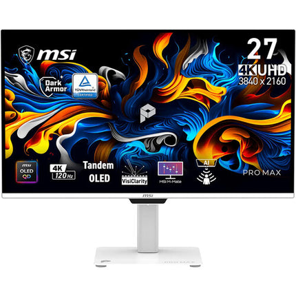 MSI PRO MAX 271UPXW12G Monitor OLED 26.5" 4K UHD 120 Hz 0.03ms Response