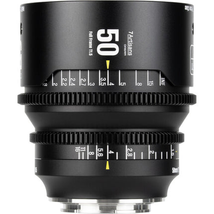 7Artisans DREAM 50mm T1.5 Lente de Cine Full Frame con Apertura T1.5-T16 300° Rotación Para Sony E