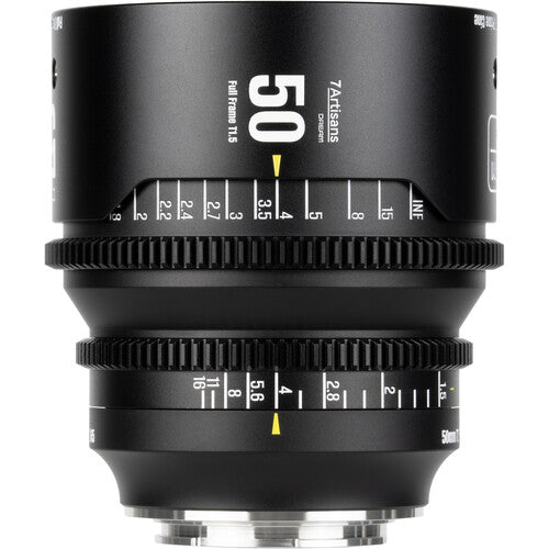 7Artisans DREAM 50mm T1.5 Lente de Cine Full Frame Apertura T16 y 300° de Giro