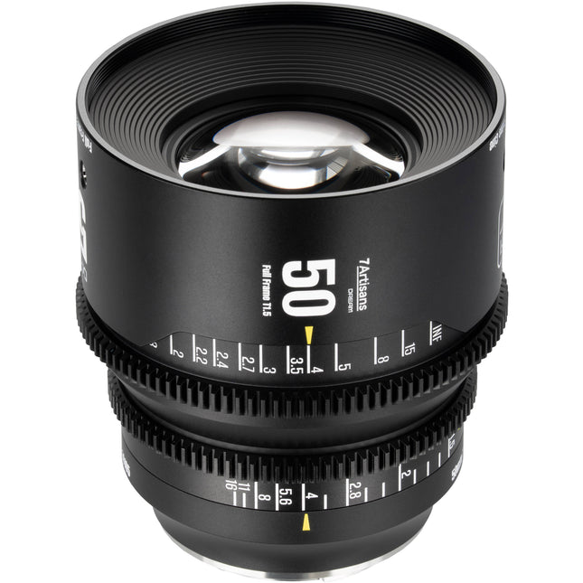 7Artisans DREAM 50mm T1.5 Lente de Cine Full Frame Apertura T16 y 300° de Giro