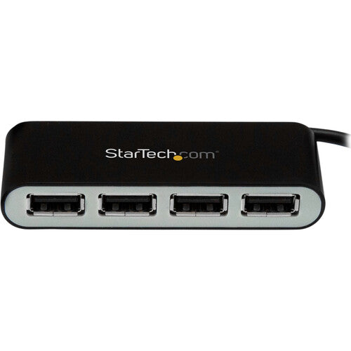 StarTech Hub portátil USB-A 2.0 4 puertos con cable integrado bus-powered