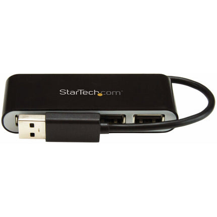 StarTech Hub portátil USB-A 2.0 4 puertos con cable integrado bus-powered