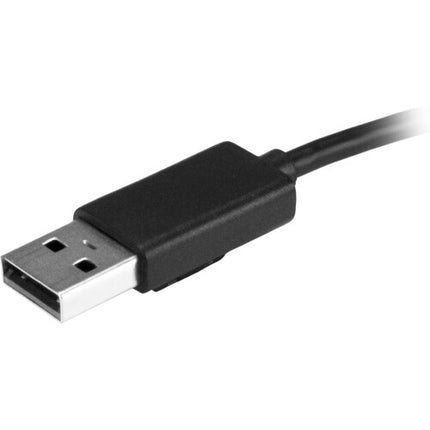 StarTech Hub portátil USB-A 2.0 4 puertos con cable integrado bus-powered