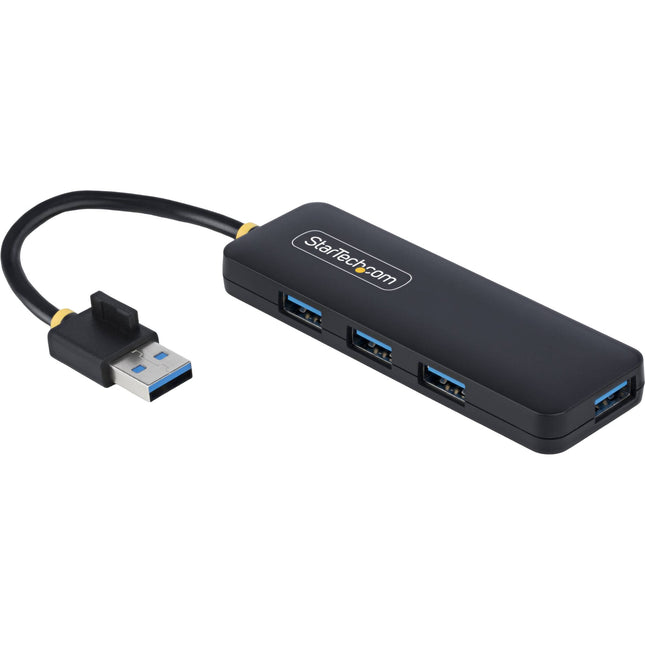 StarTech Hub USB-A 3.2 Gen 1 Mini 4 Puertos Negro con Gestión de Cable