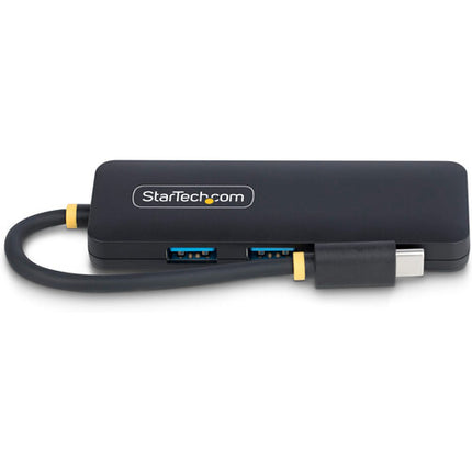 StarTech USB-C a Hub Mini 4 Puertos USB-A 3.2 Gen 1 Cable 5" Negro