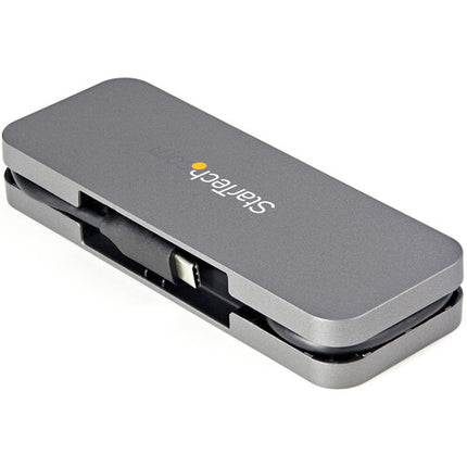 StarTech Hub USB-C 3.2 Gen 1 4 Puertos Negro y Gris con Cable 11"
