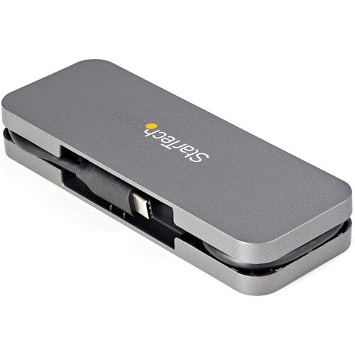 StarTech Hub USB-C 3.2 Gen 1 4 Puertos Negro y Gris con Cable 11"