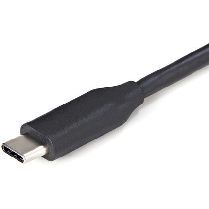 StarTech Hub USB-C 3.2 Gen 1 4 Puertos Negro y Gris con Cable 11"