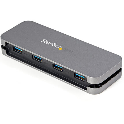 StarTech Hub USB-C 3.2 Gen 1 4 Puertos Negro y Gris con Cable 11"