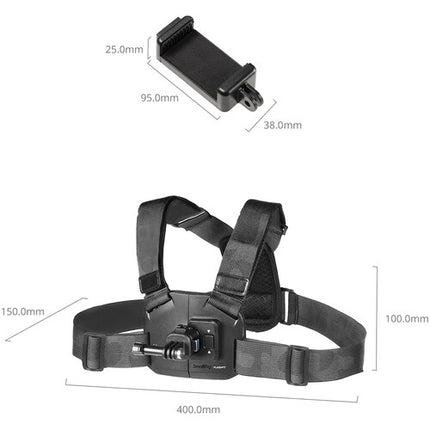 SmallRig Quick Release Soporte de Pecho para Smartphones con Correa Ajustable 30.7-47.25 pulgadas