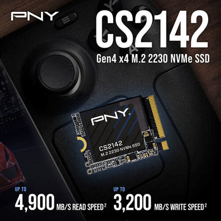 PNY 1TB CS2142 SSD Interno NVMe PCIe 4.0 M.2 2230 4900 MB/s Lectura