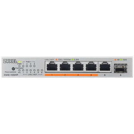 ZyXEL XMG-105HP Switch de Red no Gestionado 5 Puertos 2.5G 70W PoE++