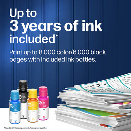 HP Smart Tank 7603 Impresora multifunción inyección color 4800x1200dpi 15ppm y escáner ADF 35 hojas