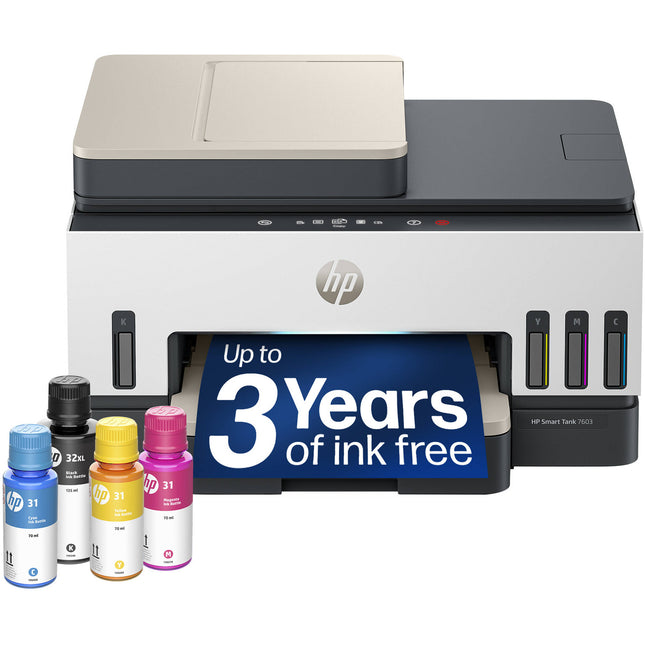 HP Smart Tank 7603 Impresora Multifunción Inkjet Color 4800x1200 dpi 35 hojas ADF
