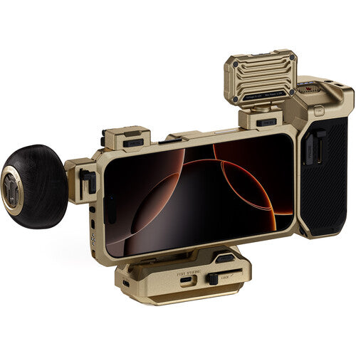 Tilta Khronos x On the Roam Kit Ultimate para iPhone 16 Pro con Filtros ND y Luz LED Ajustable