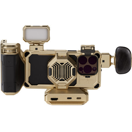 Tilta Khronos x On the Roam Kit Ultimate para iPhone 16 Pro con Filtros ND y Luz LED Ajustable