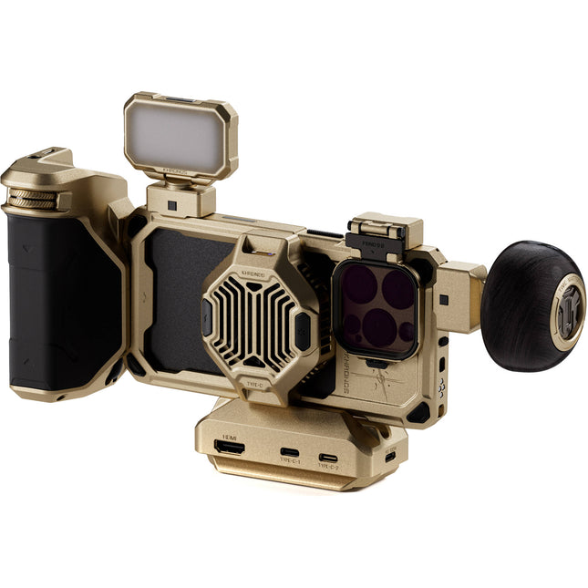 Tilta Khronos x On the Roam Kit Ultimate para iPhone 16 Pro con Filtros ND y Luz LED Ajustable