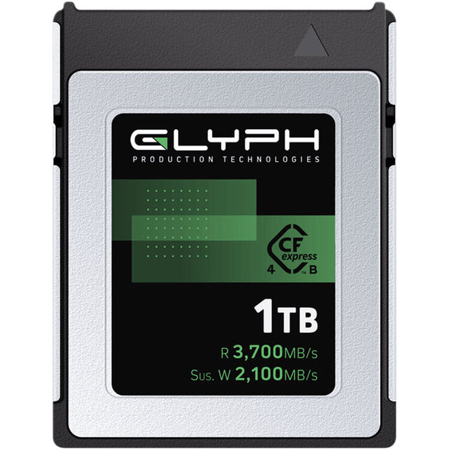 Glyph Technologies 1TB Capture+ Tarjeta de Memoria CFexpress 4.0 Tipo B Pack 2 velocidades hasta 3700 MB/s