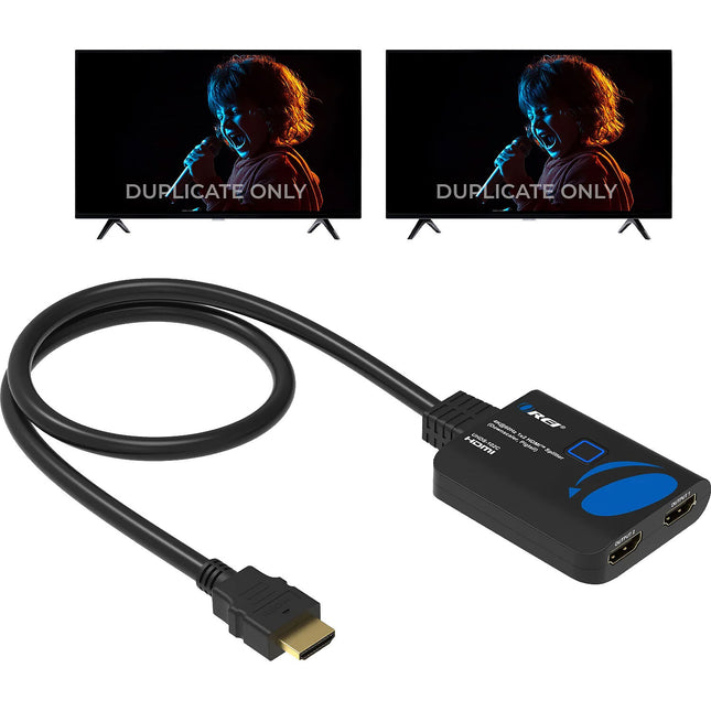 OREI UHDS-102C Divisor HDMI 1x2 4K 60Hz con Pigtail y Downscaler 1080p
