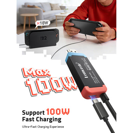 Lemorele L100 Adaptador USB-C a HDMI Cable 6.6 4K UHD 60Hz 100W PD