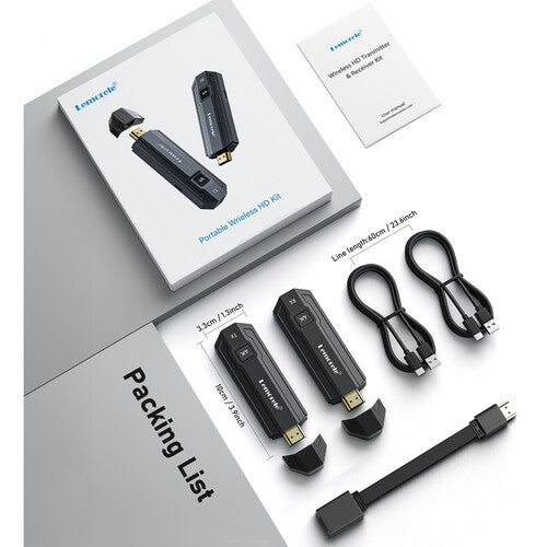 Lemorele P50 Transmisor Inalámbrico HDMI 1080p60 Alcance 50 m Set Completo