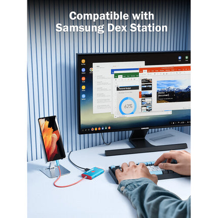 Lemorele Capturador y Hub de Vídeo 1080p 60fps Carga 100W USB-C