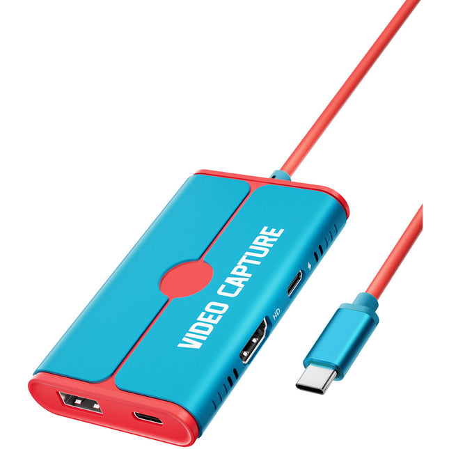 Lemorele Capturador y Hub de Vídeo 1080p 60fps Carga 100W USB-C