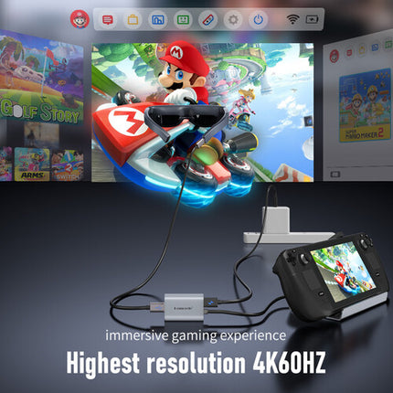 Lemorele LD50 Adaptador HDMI a USB-C para gafas AR 4K UHD 60 Hz