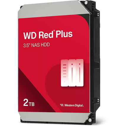 WD 2TB Red Plus HDD NAS interno 3.5" 5400 rpm SATA III 64MB cache