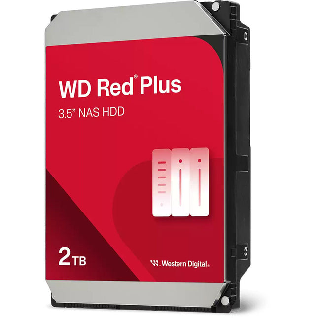 WD 2TB Red Plus HDD NAS interno 3.5" 5400 rpm SATA III 64MB cache