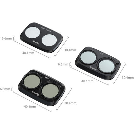 SmallRig Kit de Filtros VND CPL y Difusión para DJI Osmo Pocket 4P 1-5 Stops 1/4 Black Mist