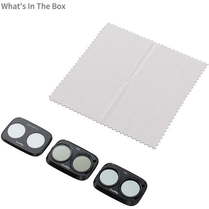 SmallRig Kit de Filtros VND CPL y Difusión para DJI Osmo Pocket 4P 1-5 Stops 1/4 Black Mist