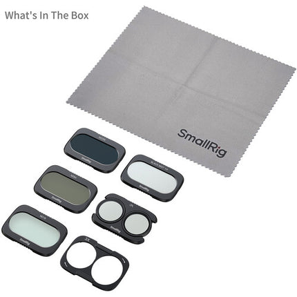 SmallRig Kit de 5 Filtros ND CPL Difusión para DJI Osmo Pocket 4P con ND16 ND64 ND256