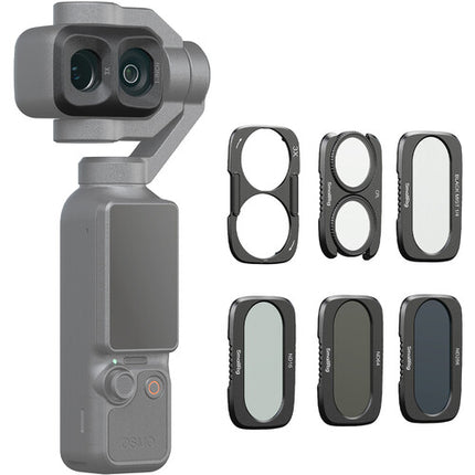 SmallRig Kit de 5 Filtros ND CPL Difusión para DJI Osmo Pocket 4P con ND16 ND64 ND256