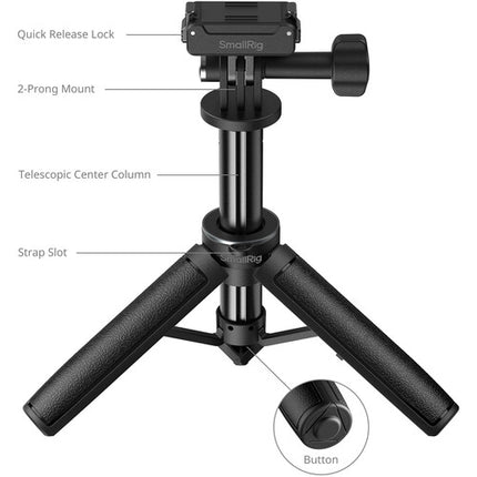 SmallRig Soporte Selfie Stick para DJI Osmo Action 6 y Nano 5.1-12" Aluminio